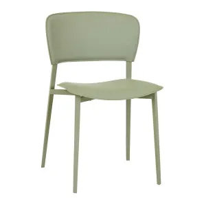 Matilda Dining Chair - Moss Recycled Leather - Matt Moss by GlobeWest, a Chairs for sale on Style Sourcebook