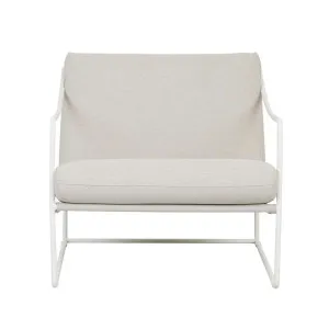 Allegra Outdoor Sofa Chair - Cape - White by GlobeWest, a Outdoor Chairs for sale on Style Sourcebook