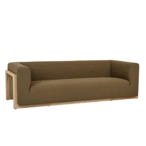 Juno Frame 3 Seater Sofa - Deep Olive - Natural Ash by GlobeWest, a Sofas for sale on Style Sourcebook