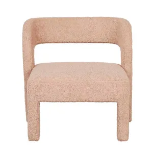 Eleanor Occasional Chair - Blush Sheepskin by GlobeWest, a Chairs for sale on Style Sourcebook