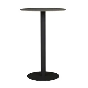 Portsea Cruise Round Bar Table - Grey Stone - Charcoal Aluminium by GlobeWest, a Dining Tables for sale on Style Sourcebook