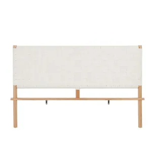 Anchor Woven Bedhead - White Loom - Natural by GlobeWest, a Bed Heads for sale on Style Sourcebook