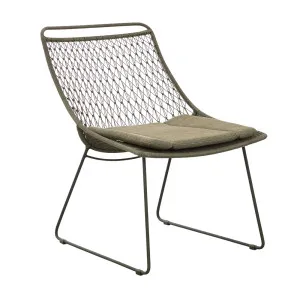 Corsica Sleigh Occasional Chair - Emerald - Moss by GlobeWest, a Outdoor Chairs for sale on Style Sourcebook