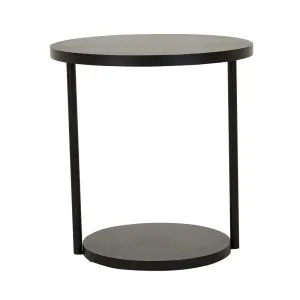 Pier Pipe Round 2 Seater Dining Table - Black by GlobeWest, a Tables for sale on Style Sourcebook