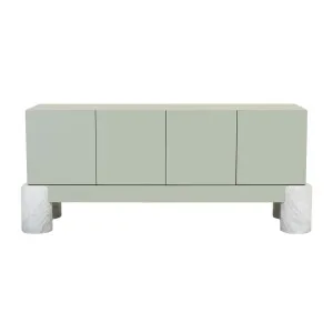 Pablo Buffet - Sage - White Marble by GlobeWest, a Sideboards, Buffets & Trolleys for sale on Style Sourcebook