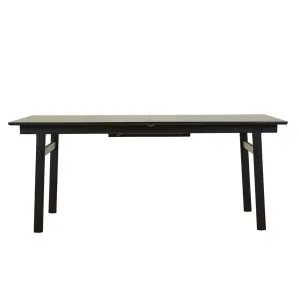 Zoe Extendable Small Dining Table - Black Oak by GlobeWest, a Dining Tables for sale on Style Sourcebook