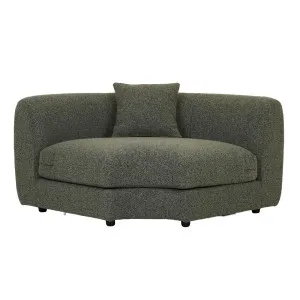 Madrid Curve Croner Sofa - Green Boucle by GlobeWest, a Sofas for sale on Style Sourcebook