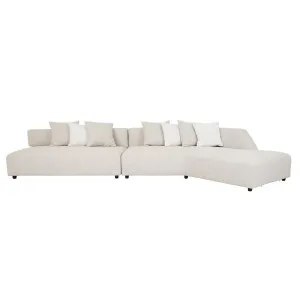 Madrid Edge Right Chaise Set - Stone Tweed - Polar by GlobeWest, a Sofas for sale on Style Sourcebook