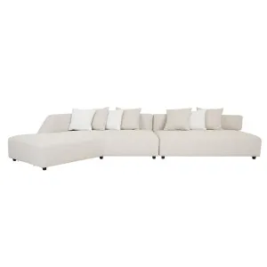 Madrid Edge Left Chaise Set - Stone Tweed - Polar by GlobeWest, a Sofas for sale on Style Sourcebook