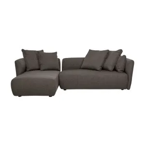 Felix Pebble Left Chaise Sofa Set - Mocha Tweed by GlobeWest, a Sofas for sale on Style Sourcebook