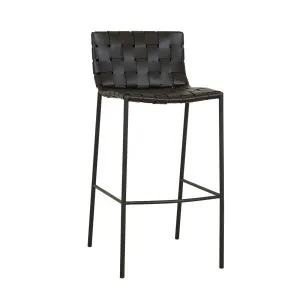 Everly Barstool - Jet Black - Black Metal by GlobeWest, a Bar Stools for sale on Style Sourcebook