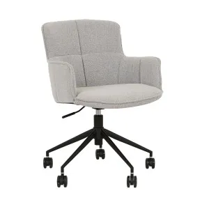 Walter Office Chair - Ash Speckle - Black Metal by GlobeWest, a Chairs for sale on Style Sourcebook