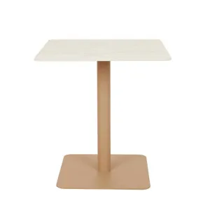 Portsea Loft Dining Table - White Stone - Natural Aluminium by GlobeWest, a Tables for sale on Style Sourcebook