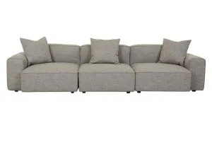 Airlie Slab 4 Seater Sofa - Brindle Grey by GlobeWest, a Sofas for sale on Style Sourcebook