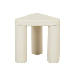 Frankie Tri Side Table - Gloss Fossil by GlobeWest, a Bedside Tables for sale on Style Sourcebook