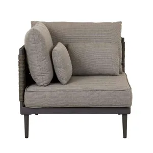 Cabana Weave 2 Seater Left Sofa - Graphite - Charcoal by GlobeWest, a Outdoor Sofas for sale on Style Sourcebook