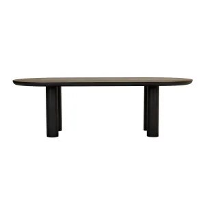 Seb Oval Four Leg Dining Table - Black Oak by GlobeWest, a Dining Tables for sale on Style Sourcebook