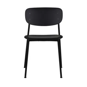 Lathan Dining Chair - Black Ash - Black Metal by null, a Chairs for sale on Style Sourcebook