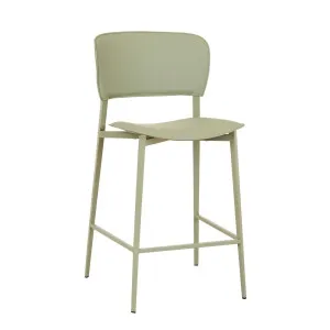 Matilda Barstool - Moss Recycled Leather - Matt Moss by GlobeWest, a Bar Stools for sale on Style Sourcebook