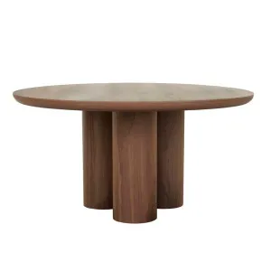 Seb Round Dining Table - Walnut by GlobeWest, a Dining Tables for sale on Style Sourcebook