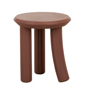 Artie Kick Side Table - Brick by GlobeWest, a Side Table for sale on Style Sourcebook