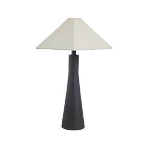 Emery Hexagon Table Lamp - Black - Sand by GlobeWest, a Table & Bedside Lamps for sale on Style Sourcebook