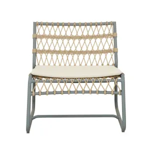 Normandy Twist Occasional Chair - Rye - Sky Aluminium by GlobeWest, a Outdoor Chairs for sale on Style Sourcebook