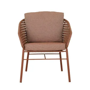 Cabana Lace Occasional Chair - Brique - Brique by GlobeWest, a Outdoor Chairs for sale on Style Sourcebook