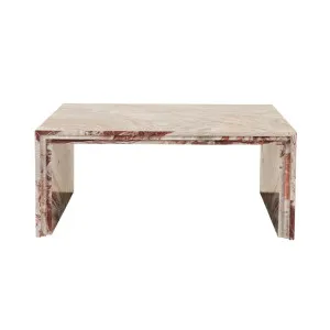 Ponte Coffee Table - Monica Red Marble by GlobeWest, a Coffee Table for sale on Style Sourcebook