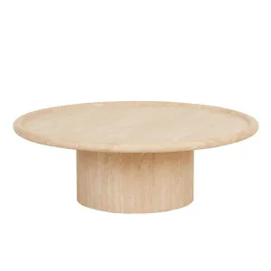 Pippa Marble Coffee Table - Natural Travertine by GlobeWest, a Coffee Table for sale on Style Sourcebook