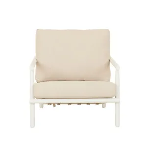 Pier Linear 1 Seater Sofa - Sand - White by GlobeWest, a Outdoor Sofas for sale on Style Sourcebook