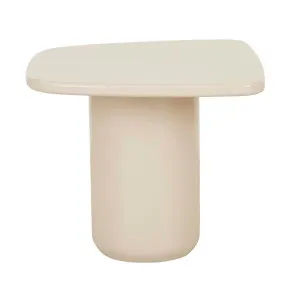 Comet Side Table - Super Gloss Oatmeal by GlobeWest, a Side Table for sale on Style Sourcebook