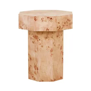 Trove Burl Side Table - Light Burl by GlobeWest, a Side Table for sale on Style Sourcebook