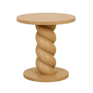 Trove Twist Side Table - Natural by GlobeWest, a Side Table for sale on Style Sourcebook