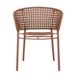 Cabana Lace Dining Armchair - Brique - Brique by GlobeWest, a Outdoor Chairs for sale on Style Sourcebook