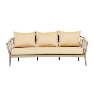 Maui Linear 3 Seater Sofa - Mustard - Taupe by GlobeWest, a Outdoor Sofas for sale on Style Sourcebook