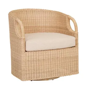 Cana Occasional Chair - Shell Boucle - Natural Rattan by GlobeWest, a Chairs for sale on Style Sourcebook