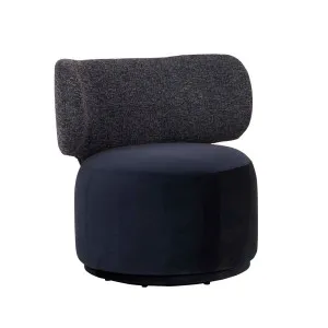 Tilda Occasional Chair - Nightfall - Midnight Velvet by GlobeWest, a Chairs for sale on Style Sourcebook