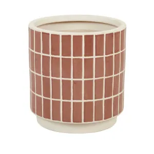 Hanson Alo Planter - Cocoa Tile by GlobeWest, a Plant Holders for sale on Style Sourcebook