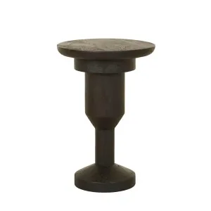 Vista Totem Side Table - Black Acacia by GlobeWest, a Side Table for sale on Style Sourcebook