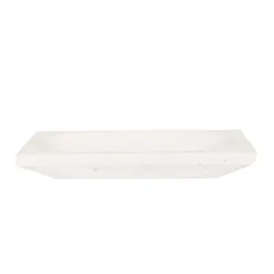 Rufus Lunar Rectangle Bowl - White Marble by GlobeWest, a Decorative Plates & Bowls for sale on Style Sourcebook