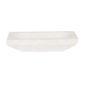 Rufus Lunar Rectangle Bowl - White Marble by GlobeWest, a Decorative Plates & Bowls for sale on Style Sourcebook