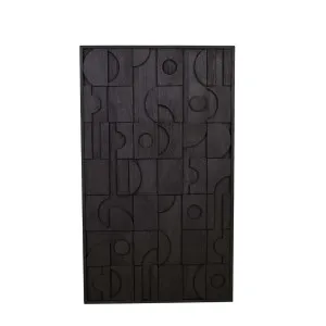 Theron Tile Wall Art - Sandblasted Black by GlobeWest, a Mirrors for sale on Style Sourcebook