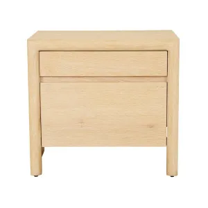 River Bedside Table - Wirebrushed Oak by GlobeWest, a Bedside Tables for sale on Style Sourcebook