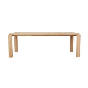 Flint Dining Table - Satin Oak by GlobeWest, a Dining Tables for sale on Style Sourcebook