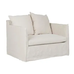 Vittoria Slip Cover Sofa Chair - Eames Parchment by GlobeWest, a Chairs for sale on Style Sourcebook