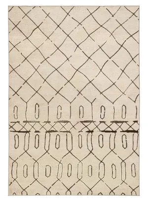 Fralyn Brown Beige Indoor Outdoor Washable Rug by Miss Amara, a Persian Rugs for sale on Style Sourcebook