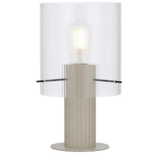 Telbix Mika Table Lamp Grey by Telbix, a Table & Bedside Lamps for sale on Style Sourcebook