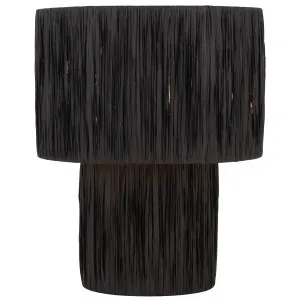 Telbix Nativa Large Table Lamp Black by Telbix, a Table & Bedside Lamps for sale on Style Sourcebook