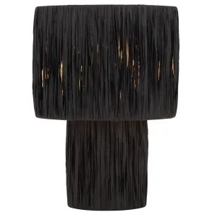 Telbix Nativa Small Table Lamp Black by Telbix, a Table & Bedside Lamps for sale on Style Sourcebook